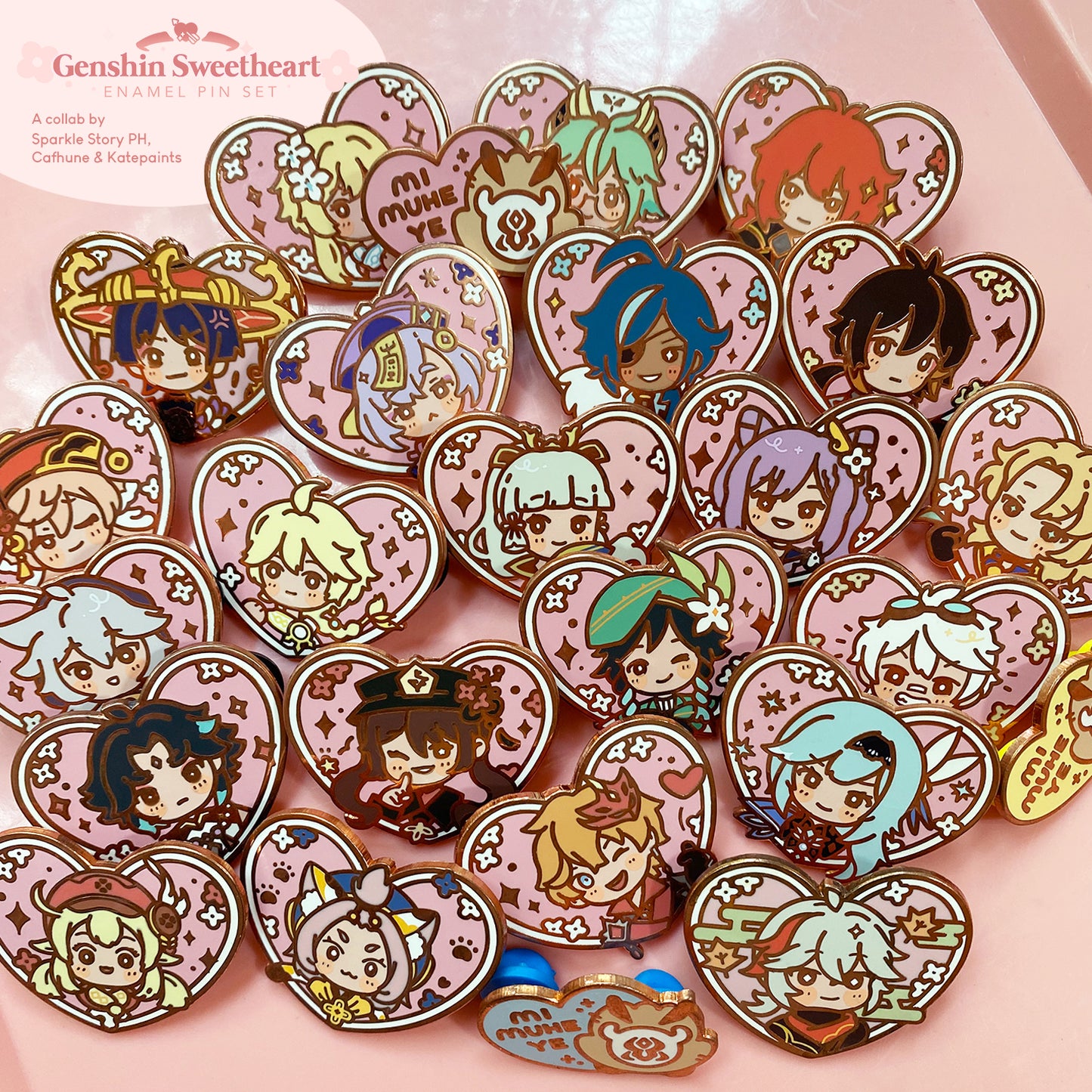 Genshin Sweethearts Pins