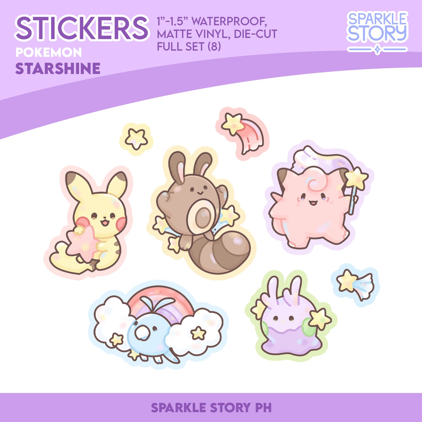 Starshine Poke Sticker Set