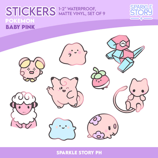 Baby Pink Pokemon - Sticker Pack