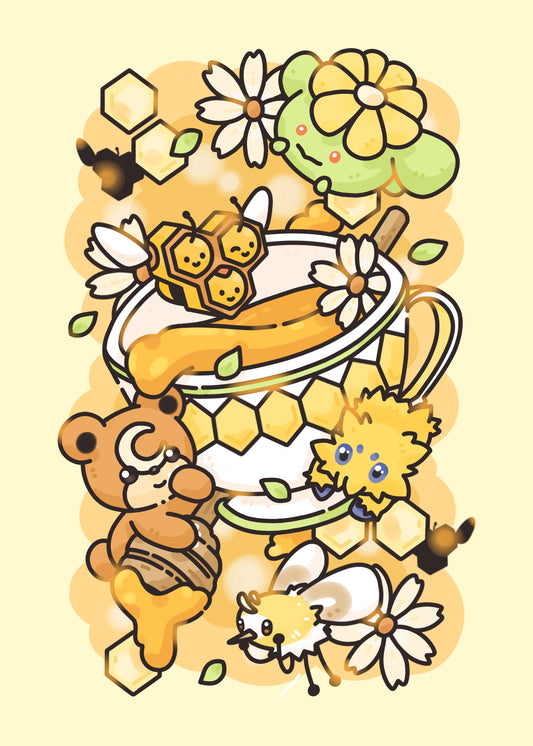 Honey - Pokemon Tea Art Print