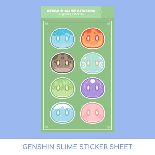Genshin Slime Sticker Sheet